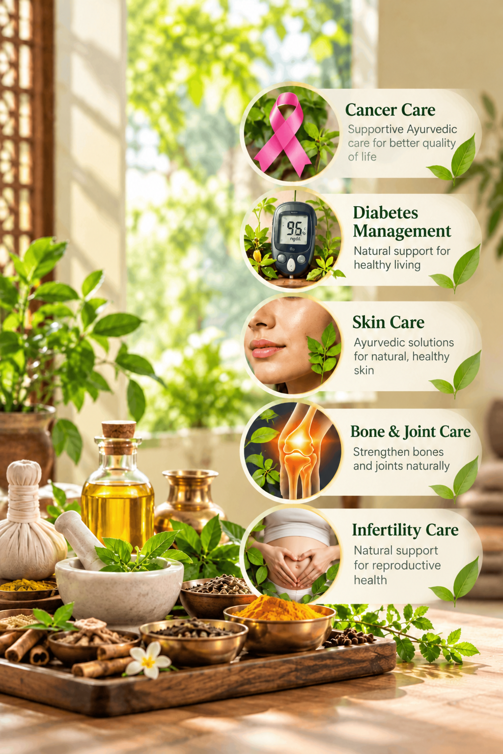 Relaxing wellness treatment setting